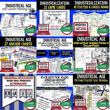 Industrialization Activities Bundle | U.S. History Print & Digital Lessons - preview 3