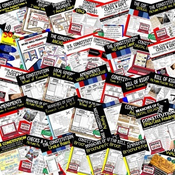 U.S. Constitution Bundle | Civics & Government Activities | Print & Google - preview 2