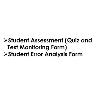 Back to School Student Assessment Analysis & Error Analysis | Test & Quiz - preview 2