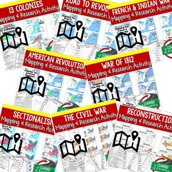 American History Map Activities Bundle | U.S. History | Print & Digital - preview 2