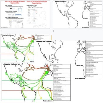 Explorers of Europe Mapping Activity, Mapping Exploration PRINT & DIGITAL - preview 3