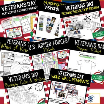 Veterans Day Activities Bundle | Veterans Day Print & Digital Resources - preview 2