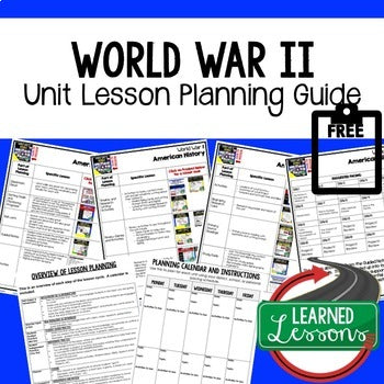 World War II Lesson Plan Guide, American History BACK TO SCHOOL - preview 1