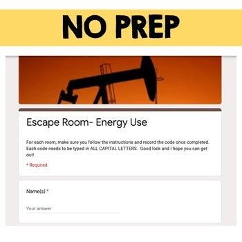 Energy Use Escape Room, Science Digital Escape Room, Environment Activity - preview 4