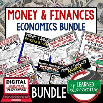 Personal Finance Bundle | Financial Literacy Activities | Money & Banking - preview 1