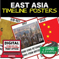 East Asia Timeline Posters and Activity Pages Print and Google - preview 1