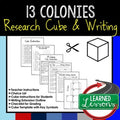 13 Colonies Activity Research Cube with Writing Extension Activity Pack - preview 1